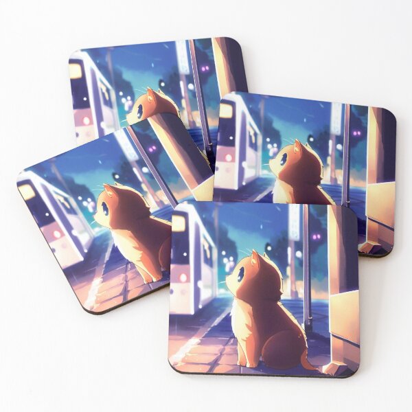 Item preview, Cat waiting at the bus stop designed and sold by MELPDesign.