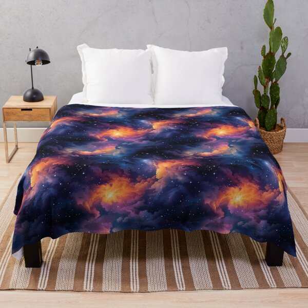 Item preview, Galactic Glam: Glowing Space Clouds Pattern designed and sold by Digi-Artsy.