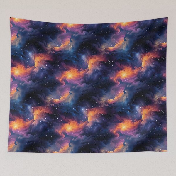 Item preview, Galactic Glam: Glowing Space Clouds Pattern designed and sold by Digi-Artsy.