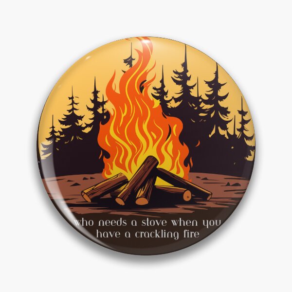 Item preview, Crackling Campfire Quote designed and sold by LittleCabinLife.