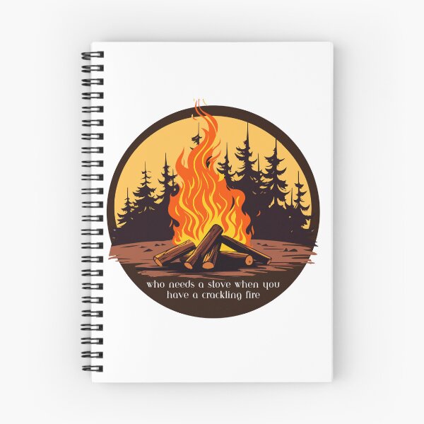 Item preview, Crackling Campfire Quote designed and sold by LittleCabinLife.