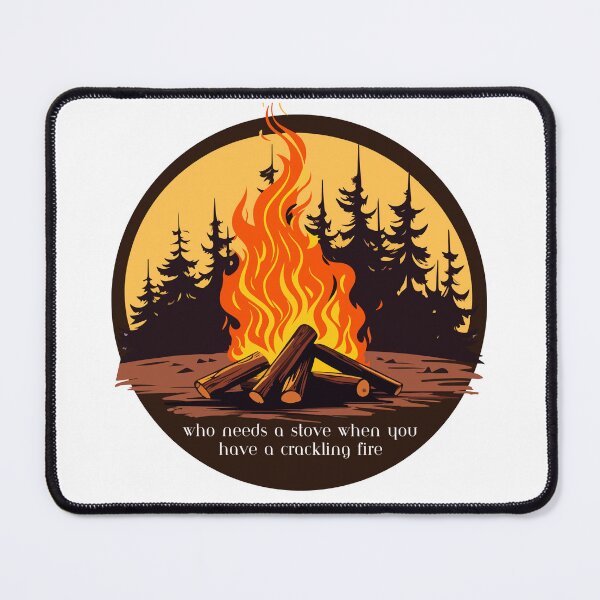 Item preview, Crackling Campfire Quote designed and sold by LittleCabinLife.