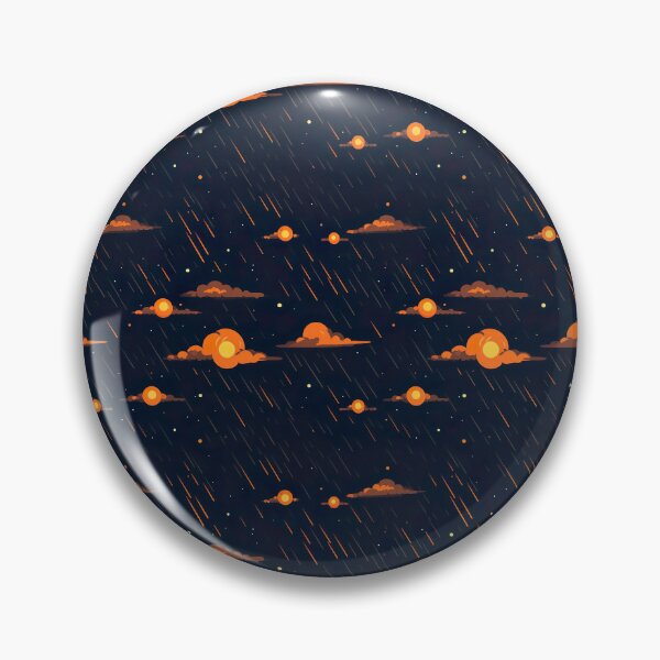 Artikelvorschau, Galactic Glam: Orange Asteroid Meteor Shower entworfen und verkauft von Digi-Artsy.