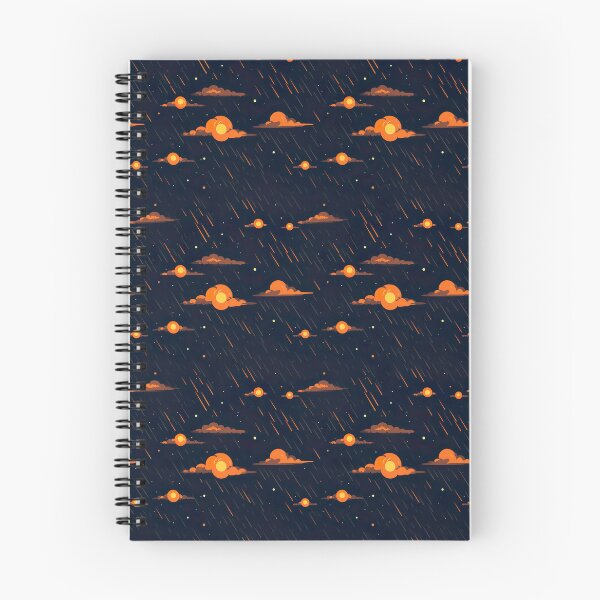 Artikelvorschau, Galactic Glam: Orange Asteroid Meteor Shower entworfen und verkauft von Digi-Artsy.