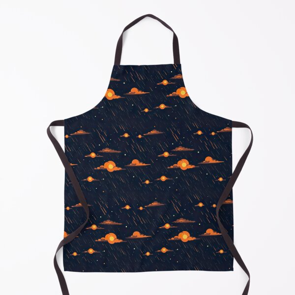 Item preview, Galactic Glam: Orange Asteroid Meteor Shower designed and sold by Digi-Artsy.