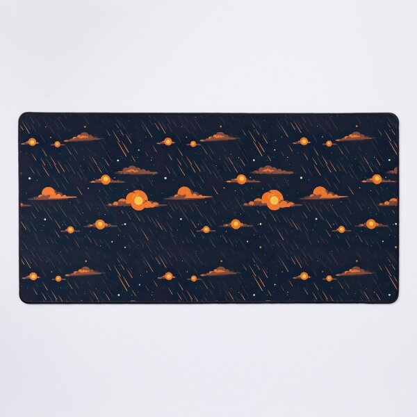 Item preview, Galactic Glam: Orange Asteroid Meteor Shower designed and sold by Digi-Artsy.