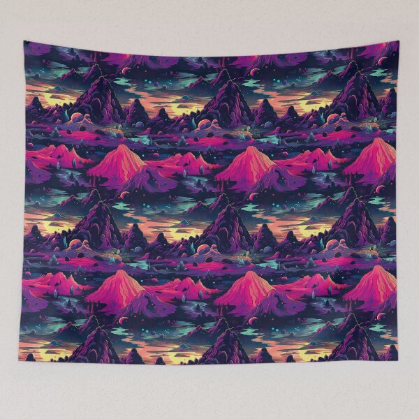 Item preview, Galactic Glam: Alien Landscape Pattern designed and sold by Digi-Artsy.