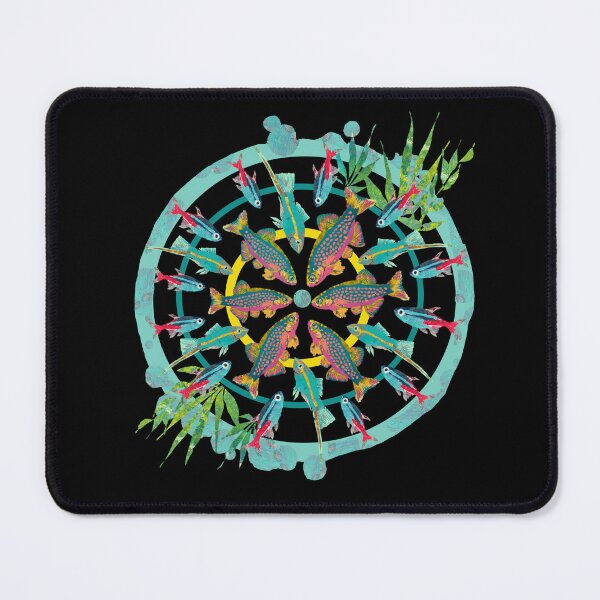 Item preview, Tropical Fish Mandala Circle Design designed and sold by ginaisarty.