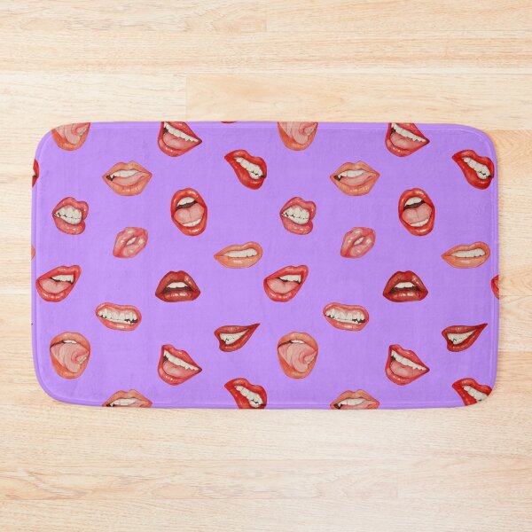 Item preview, Vibrant Watercolor Lips Pattern - Funny Emotions Makeup Art designed and sold by ChateauMargot.