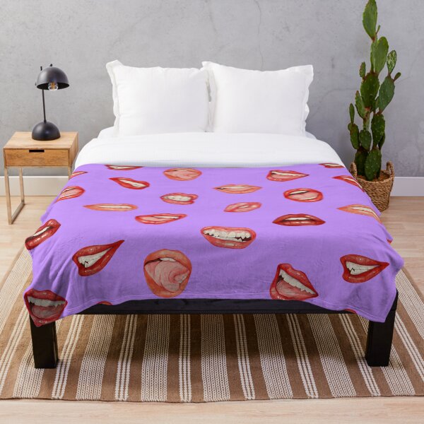 Item preview, Vibrant Watercolor Lips Pattern - Funny Emotions Makeup Art designed and sold by ChateauMargot.