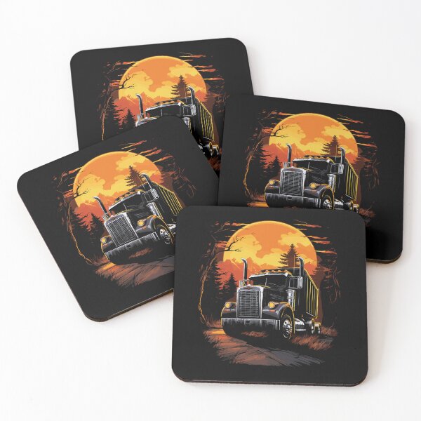 Item preview, Creepy Semi-Truck Lover Halloween Artwork Trucking designed and sold by NoLimit-Merica.