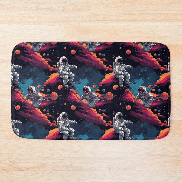 Item preview, Galactic Glam: Astronaut Neon Space Gas Pattern designed and sold by Digi-Artsy.