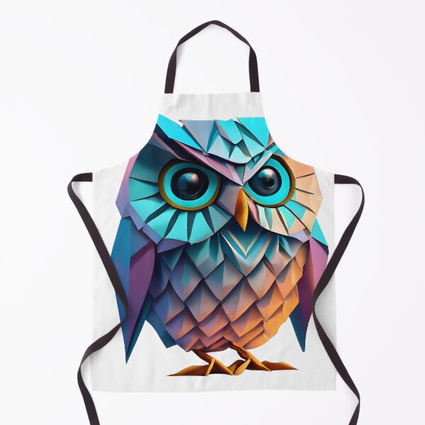 Item preview, Cute holographic owl paper origami 3D style designed and sold by Urban Charms.