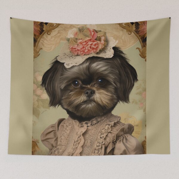 Item preview, Madame Shih-Tzu In Victorian Clothing designed and sold by ZenEverAI.