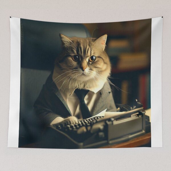 Item preview, office cat designed and sold by MELPDesign.