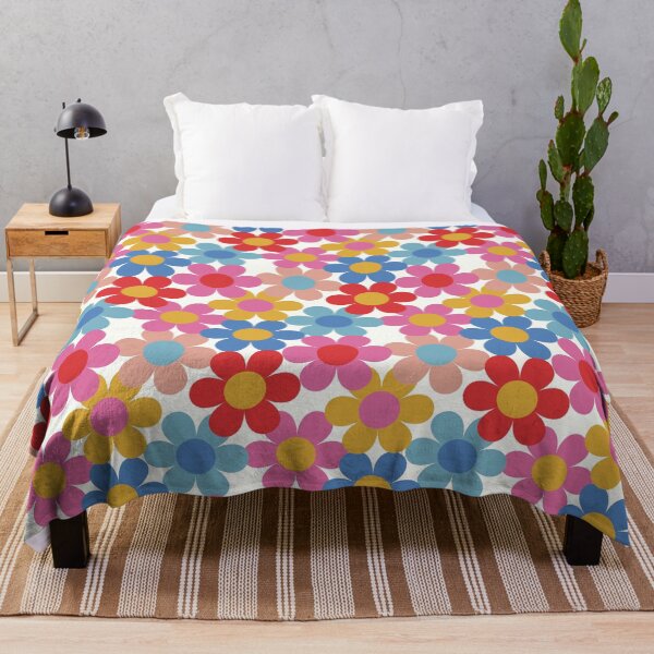 Item preview, Rainbow 60s 70s Flowers Pattern #pattern #vintage designed and sold by Courtlandia.