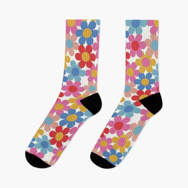 Item preview, Rainbow 60s 70s Flowers Pattern #pattern #vintage designed and sold by Courtlandia.