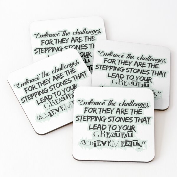 Item preview, Life motivational quote - embrace the challenges designed and sold by PTB Art Design.