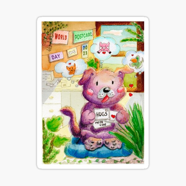 Item preview, World Postcard Day 2023 - Hugs designed and sold by Renata Palheiros.