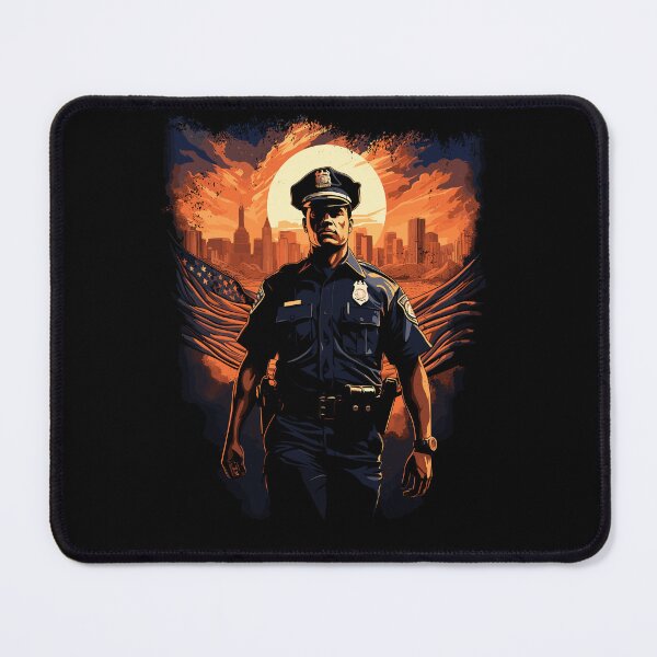 Item preview, Police Officer Blue Line Law Enforcement USA Patriotic Police designed and sold by NoLimit-Merica.