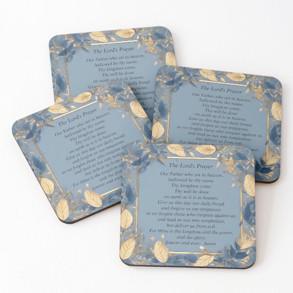 Item preview, The Lord's Prayer Blue and Gold designed and sold by GreatThouART.