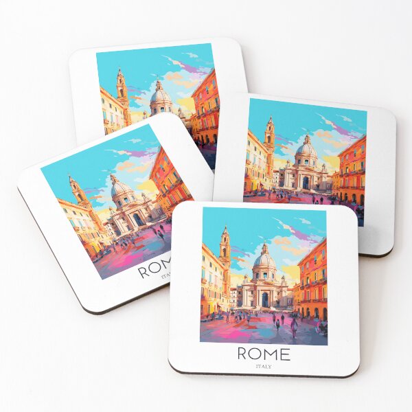 Item preview, A Pop Art Travel Print of Rome - Italy designed and sold by StudioRedKoala.