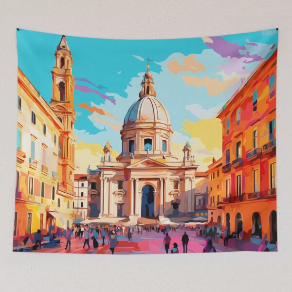 Item preview, A Pop Art Travel Print of Rome - Italy designed and sold by StudioRedKoala.