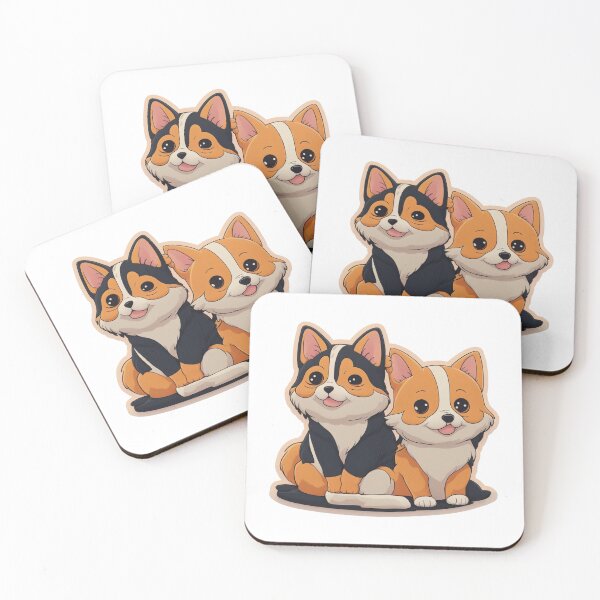 Item preview, Doubly Adorable Two Playful Puppies designed and sold by NidADesign.