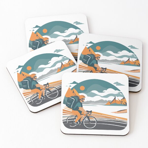 Item preview, Bike trekking in nature - mountains oil drawing T-Shirt designed and sold by Leivenaar.