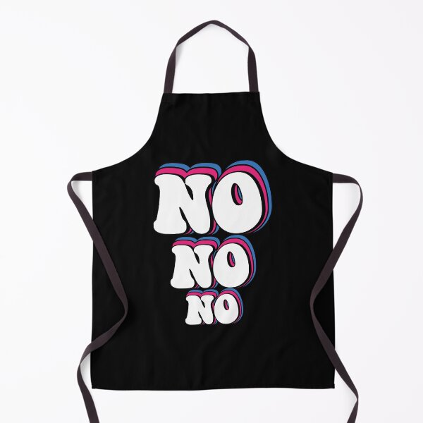 Item preview, funny 'no no no'groovy font style design with red and bleu layer for people who are rebellious or independent, designed and sold by MotivaChic.