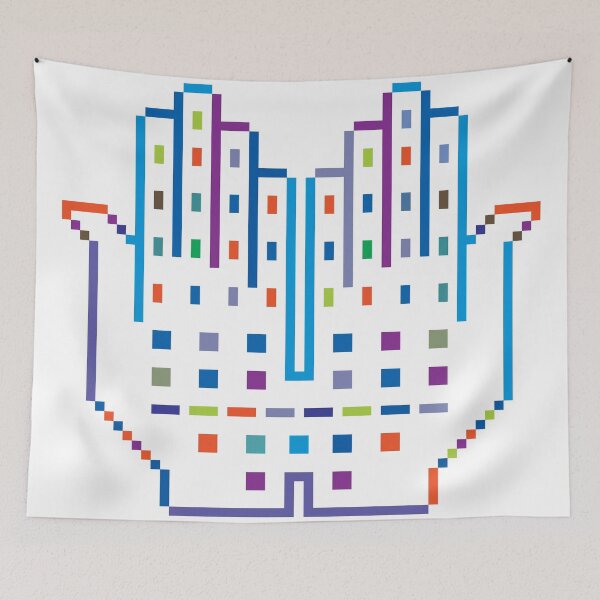 Item preview, Palm Estate Pair of Hands Stylized Pixel Art Style designed and sold by Wiggly Lines.