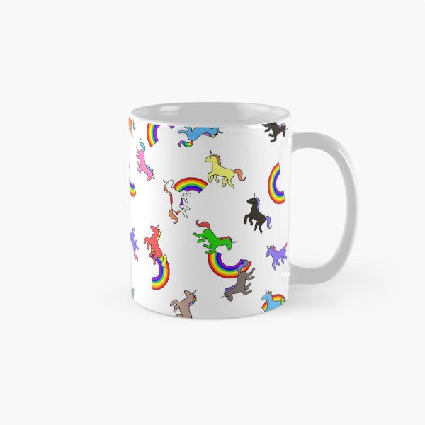 Item preview, Unicorns And Rainbows Epic Pattern designed and sold by jezkemp.