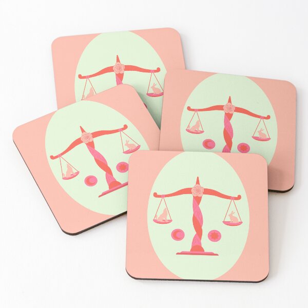 Item preview, Libra Retro Glo Zodiac Design designed and sold by TheVelvetBanana.