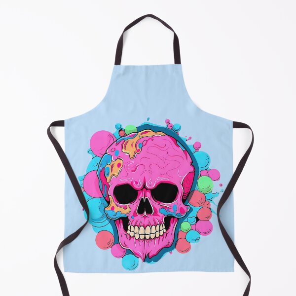 Item preview, Colorful Bubblegum Skull Lollipop Pink and Blue Sweets Juicy Spooky Halloween designed and sold by BubbleBone.