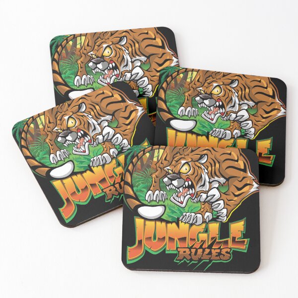 Item preview, jungle rules cartoon logo designed and sold by CydneyBahringer.