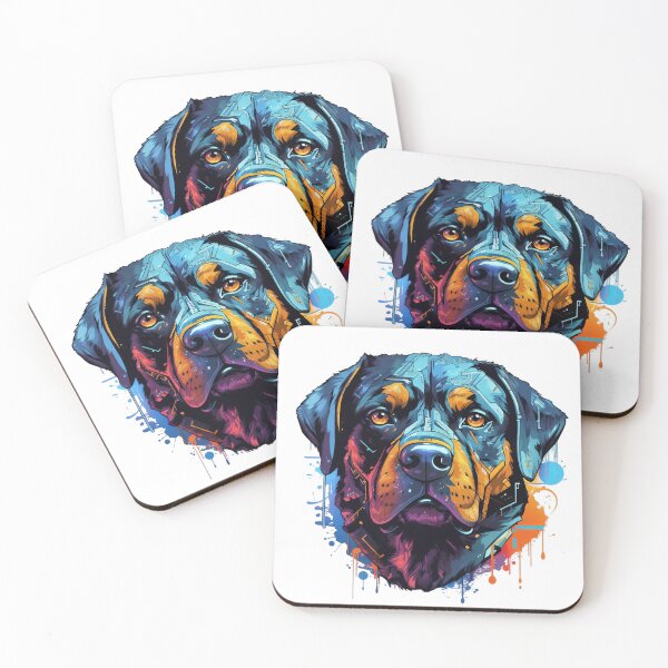 Item preview, Cyberpunk Rottweiler - № 1 designed and sold by DoggoBliss.