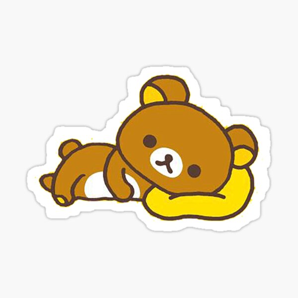 Rilakkuma Bear head Sticker for Sale by Hotaruuu2