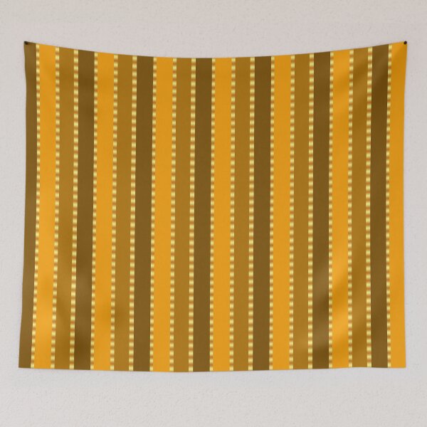 Aperçu de l'œuvre Motif à rayures verticales marron et or créée et vendue par NAGNE.