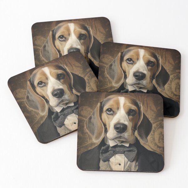 Item preview, Gentleman Beagle Wearing Victorian Clothing designed and sold by ZenEverAI.