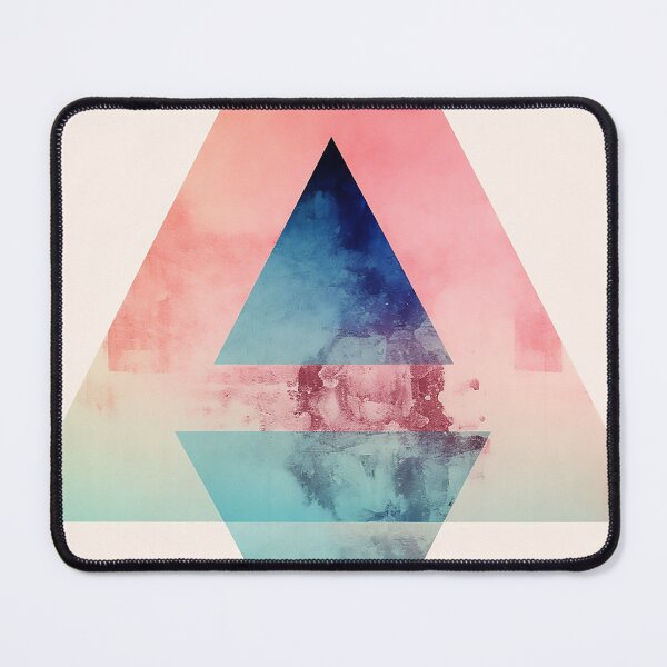 Item preview, Abstract painting of overlapping triangles designed and sold by WallWhimsyWorks.