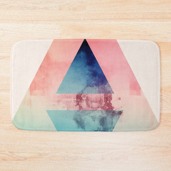 Item preview, Abstract painting of overlapping triangles designed and sold by WallWhimsyWorks.