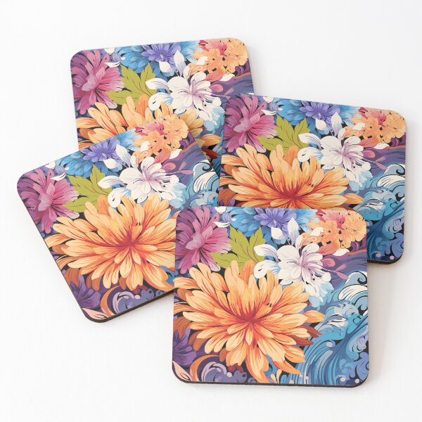 Item preview, Contemporary Floral Fusion designed and sold by TheFrenchVegan.