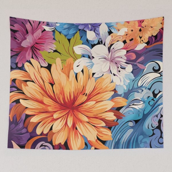 Item preview, Contemporary Floral Fusion designed and sold by TheFrenchVegan.