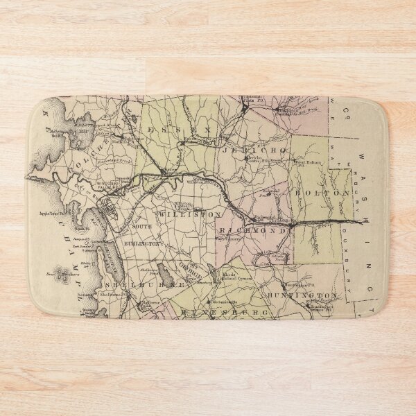 Item preview, Vintage Map of Chittenden County VT (1876) designed and sold by BravuraMedia.