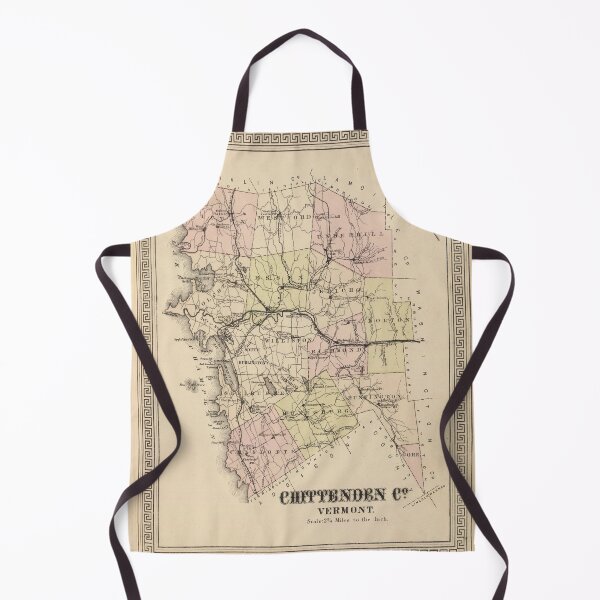 Item preview, Vintage Map of Chittenden County VT (1876) designed and sold by BravuraMedia.