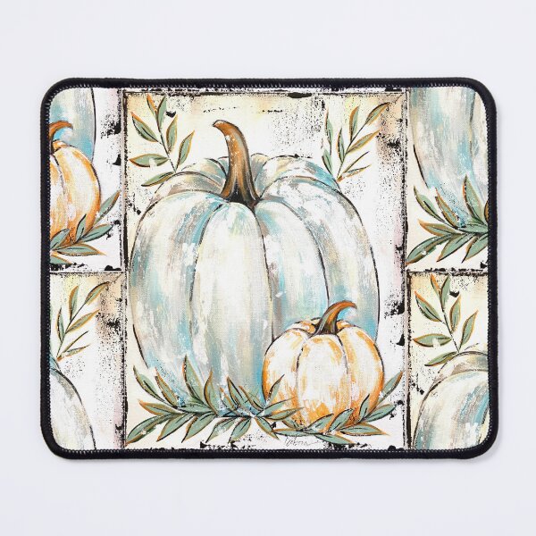 Item preview, Turquoise and Orange Pumpkin Painting designed and sold by Debora Lytle.