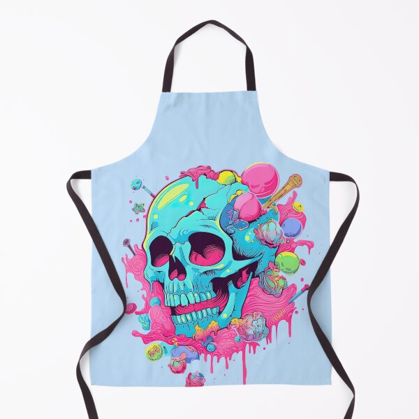 Item preview, Colorful Bubblegum Skull Lollipop Pink and Blue Sweets Juicy Spooky Halloween designed and sold by BubbleBone.
