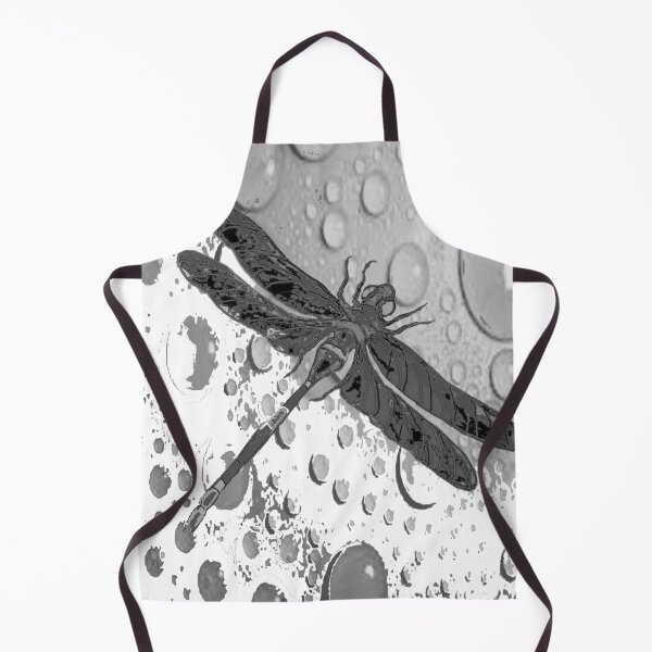 Item preview, BLACK DRAGONFLY ABSTRACT WHITE ART designed and sold by sharlesart.