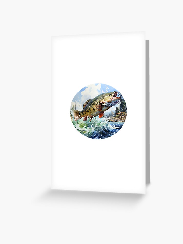Fishing Artwork Greeting Card for Sale by reddawn1004