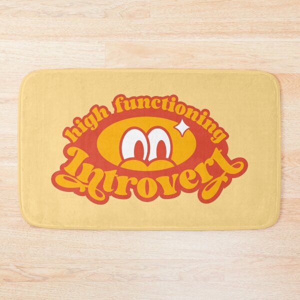 Item preview, high functioning introvert, funny retro designed and sold by ThirdEyeDesign1.